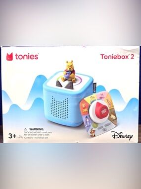 Toniebox 2 Kids Audio Player - Blue (Winnie the Pooh) Tonie play controller NIB